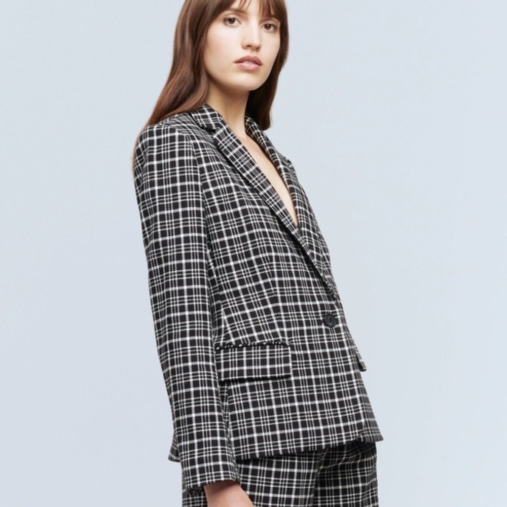 L’agence Diana check blazer